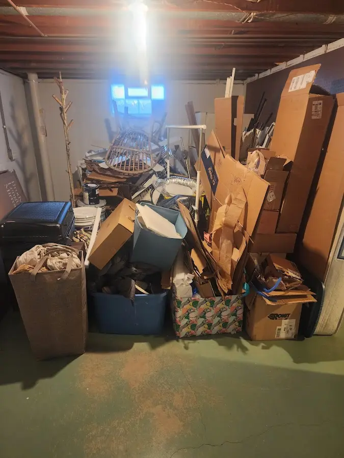 Roll-off dumpster container at job site for 2 Yard Dumpster Rental in San Angelo